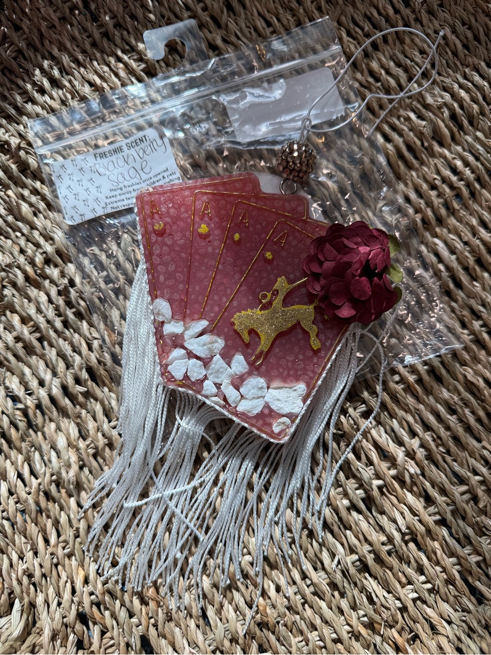 BlackBerry Sage handmade cards car freshie